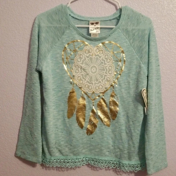 Belle du Jour Girls Sweater Top Back to School XL - Picture 1 of 5